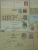 25 Postkartes Allemandes Entiers Postaux 1880-1945 Postage Inclus Pour Europe - Verzamelingen