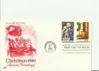 USA 1980 - CHRISTMAS 1980 - SEASON GREETING ENVELOPE   W 2 STAMPS .OF 15 C.CHRISTMAS -MI OCT 31 RE419 - 1971-1980