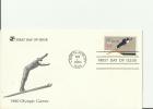 USA 1980 - FDC WINTER OLYMPICS-GAMES SKI JUMPING  W 1 STAMP OF 15 CENTS  LAKE PLACID FEB 1 RE 432 - 1971-1980