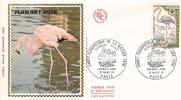 FDC  France 1970: Flamant Rose - Flamencos