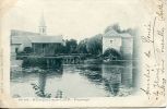 N°20885 -cpa Nogent Sur Loir -paysage -moulin- - Water Mills