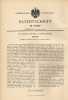 Original Patentschrift - Dr. E. Fischer In Kreuzlingen , 1898  , Polierer Für Zähne , Zahnarzt , Gebiss !!! - Outils Anciens