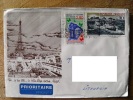 Cover Sent From France To Lithuania On 1995, Ship Sauvetage, Map, Rocket Space Espace Et Guyane Ariane, Eifel Paris - Brieven En Documenten