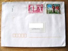 Cover Sent From France To Lithuania On 1997, Saint Valentin Heart Love, Monument, Special Cancel - Lettres & Documents
