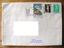 Cover Sent From France To Lithuania On 1995, Train, Special Cancel Nancy - Brieven En Documenten