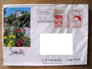 Cover Sent From France To Lithuania On 1995, Tree, Face, Special Cancel Auinoye Aymeries, Samoens - Brieven En Documenten