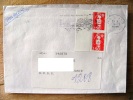 Cover Sent From France To Lithuania On 1992, Special Cancel Bridge - Lettres & Documents