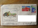 Cover Sent From France To Lithuania On 1995, Map Butterflies, Rocket Space Guy, Europa Cept, Diligence Paris-lyon Horses - Brieven En Documenten