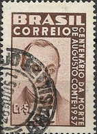 BRAZIL 1957 Death Centenary Of Comte - 2cr50 - Auguste Comte (philosopher) FU - Oblitérés