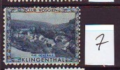 FRANCE. TIMBRE. VIGNETTE. CLUB VOSGIEN.............KLINGENTHAL - Tourism (Labels)