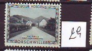 FRANCE. TIMBRE. VIGNETTE. CLUB VOSGIEN.............ORSCHWILLER VUE SUR LE HAUT KONIGSBOURG - Tourism (Labels)