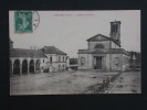 Ref1843 CPA Mortrée (Orne) - L'Eglise Et La Place. Prodhomme Radiguey, édit. Caisse D'épargne.es. - Mortree