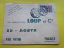 Aéroport De Brazzaville Lettre Du Congo Brazzaville En Afrique Pour Aoste 38 France ( Juste Après Indépendance ) - Otros & Sin Clasificación