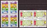 1988 TURKEY EUROPA CEPT TRANSPORT AND COMMUNICATIONS BLOCK OF 4 MNH ** - 1988