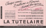 Buvard  LA TUTELAIRE  AVEC CACHET PUB GRENOBLE - Bank & Versicherung