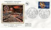 FRANCE: FDC SUR SOIE  (Yvert N° 2306) Elections Au Parlement Europeen Strasbourg 1984 - 1980-1989