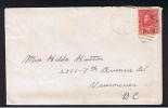 RB 865 - 1913 Cover Salmon Arm BC British Columbia Canada - 2c Rate To Vancouver - Covers & Documents