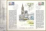 CEF 704 - Conseil De L'Europe 1er Jour Strasbourg - 19.11.1983 - Timbres Service 77 Et 78 - Cartas & Documentos