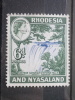 Rhodesia & Nyasaland - 1959 - Mi.nr.25 - Used - Country Views, Queen Elizabeth II - Victoria Falls - Definitives - Rhodésie & Nyasaland (1954-1963)