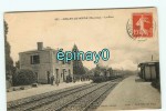 Br - 53 - MESLAY DU MAINE - La Gare Avec Train - RARE VISUEL  - édition Maris & Dolbeau - Meslay Du Maine