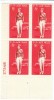 #C68 Amelia Earhart And Lockheed Electra Plane, Plate # Block Of 4 8-cent US Postage Airmail Stamps - 3b. 1961-... Ungebraucht