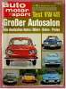 Zeitschrift  Auto Motor Und Sport 22 / 1968  Mit :  Großer Pariser Salon - Test VW 411 - Fiat 850 Sport Spider - Automóviles & Transporte