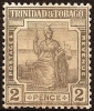 TRINIDAD - 1922 2d Britannia. Scott 15. Mint Hinged * - Trinité & Tobago (...-1961)