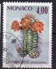 N° 1002  -oblitéré     -cactus   - Monaco - Sukkulenten