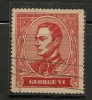 UK - GEORGE VI  Profile - VIGNETTE USED - Fantasy Labels