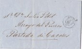 Carta Entera SEVILLA 1869. Parrilla Numeral. Sello Como Cierre - Covers & Documents