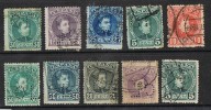 Lote 10 Perforado Comercial C.L. Alfonso XIII Cadete º - Used Stamps