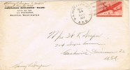 1056. Carta Aerea U.S. Army Postal Service 1944. SEATTLE (Was) - Cartas & Documentos