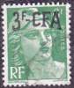 Réunion Obl. N° 295 - Marianne De Gandon Surchargé 3 F /6f Vert - Used Stamps