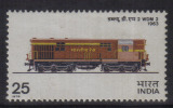 India MNH 1976, 25p Indian Locomotives, Train. Transport - Nuevos