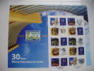 UNO-Wien 607/11C KB/sheet Oo/used, 30 J. Vienna Centre,  Grußmarke S 32 II, Bogen, Ver. 2, Gez K 11 - Blocchi & Foglietti
