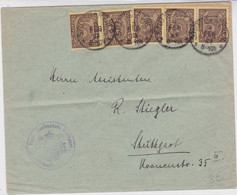 1923 - INFLA - ENVELOPPE De SERVICE (DIENSTMARKE) De STUTTGART Avec AFFRANCHISSEMENT à 25 MARKS - Dienstzegels