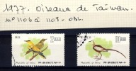 TIMBRES  CHINE 2  VALEURS  OBLITERES   AVEC  CHARNIERES N308 - Gebruikt