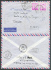 3Fr. Rose Ne Paire Obl. Sc BRUXELLES X S/L. Par Avion Du 14-9-1957 Vers Tanger (MAROC) + Grife Bilingue Retour à L'Envoy - 1953-1972 Brillen