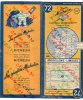 Carte Géographique MICHELIN - N° 072 ANGOULEME - LIMOGES 1951 - Cartes Routières