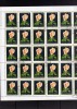 HUNGARY - UNGHERIA - MAGYAR 1982 MICHELE MEILLAND FLOWER ROSE - FIORE ROSA SHEET USED - Full Sheets & Multiples