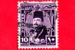 EGITTO - EGYPTE - 1944 - Re Farouk I (1920-1965) In Un Ovale - 10 - Usati