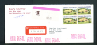 UNITED STATES  -  1993  Registered  Letter To Kuwait As Scans - Poststempel