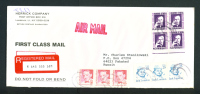 UNITED STATES  -  1992  Registered  Letter To Kuwait As Scans - Marcofilie