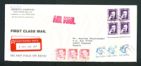 UNITED STATES  -  1992  Registered  Letter To Kuwait As Scans - Poststempel