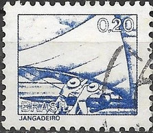 BRAZIL 1976 Fisherman - 20c - Blue  FU - Usados