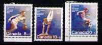 CANADA 1976 - JUEGOS OLIMPICOS DE MONTREAL - YVERT Nº  591-593 - Zomer 1976: Montreal