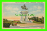 HOUSTON, TX - SAM HOUSTON MONUMENT AT ENTRANCE TO HERMANN PARK - TRAVEL IN 1945 - SEAWALL SPEC CO - - Houston