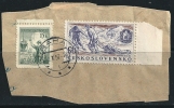 ● CECOSLOVACCHIA - 1957 - Usati Su Frammento - Cat. ? € - Lotto N. 1340 - Briefe U. Dokumente