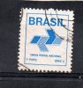 BRAZIL 1988 Postal Authority Emblem - Blue - (-)  FU - Used Stamps
