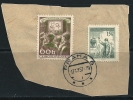● CECOSLOVACCHIA - 1957 - Usati Su Frammento - Cat. ? € - Lotto N. 1341 - Cartas & Documentos